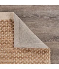 LR Home Natural Fiber Tan/Off-White 03386 7 ft. 9 in. X 9 ft. 9 in. Rect. Rug