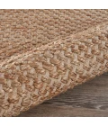 LR Home Natural Fiber Tan/Off-White 03386 7 ft. 9 in. X 9 ft. 9 in. Rect. Rug