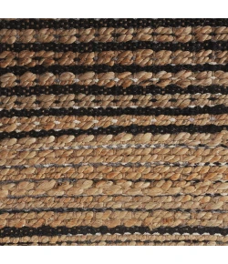 LR Home Natural Fiber Tan/Black 03387 7 ft. 9 in. X 9 ft. 9 in. Rect. Rug
