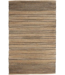 LR Home Natural Fiber Tan/Black 03387 7 ft. 9 in. X 9 ft. 9 in. Rect. Rug