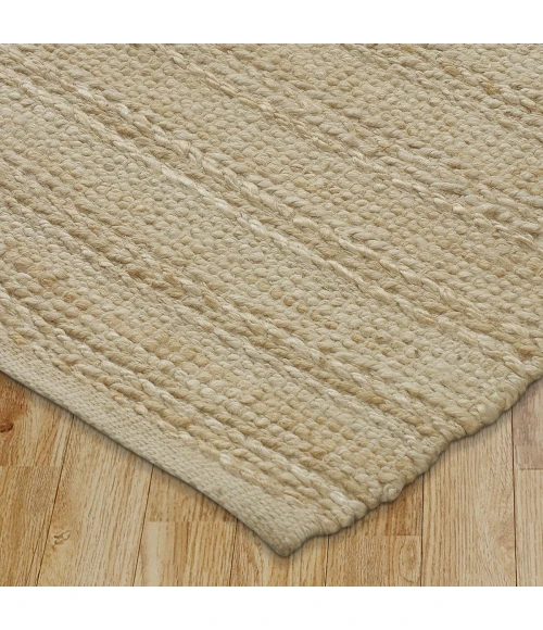 LR Home Natural Fiber Bleach/Ivory 03390 5 ft. X 7 ft. 9 in. Rect. Rug