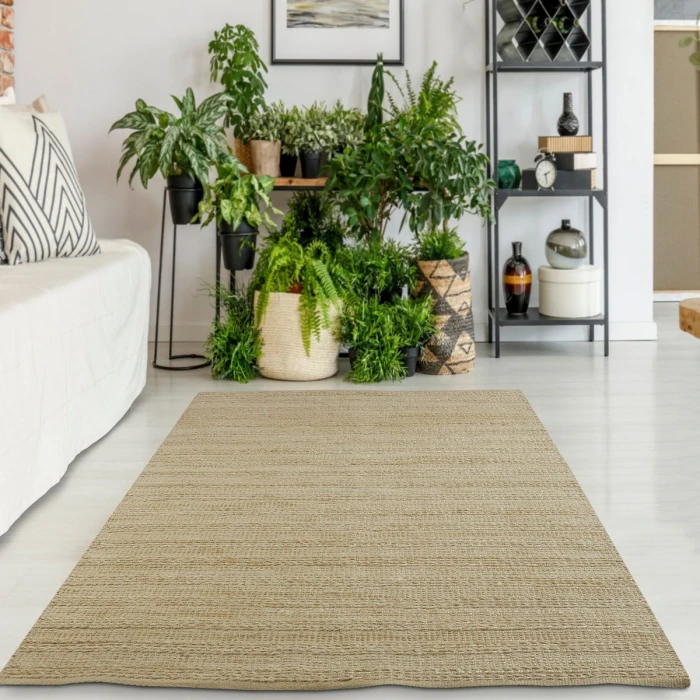 LR Home Natural Fiber Bleach/Ivory 03390 5 ft. X 7 ft. 9 in. Rect. Rug
