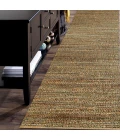 LR Home Natural Fiber Natural jute /smoke green 03391 2 ft. 6 in. X 7 ft. 9 in. Rect. Rug