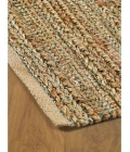 LR Home Natural Fiber Natural/Smoke Green 03391 9 ft. X 12 ft. Rect. Rug