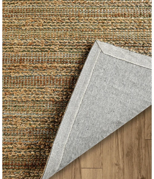 LR Home Natural Fiber Natural/Smoke Green 03391 9 ft. X 12 ft. Rect. Rug
