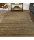 LR Home Natural Fiber Natural/Smoke Green 03391 9 ft. X 12 ft. Rect. Rug