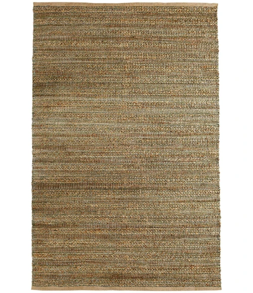 LR Home Natural Fiber Natural/Smoke Green 03391 9 ft. X 12 ft. Rect. Rug