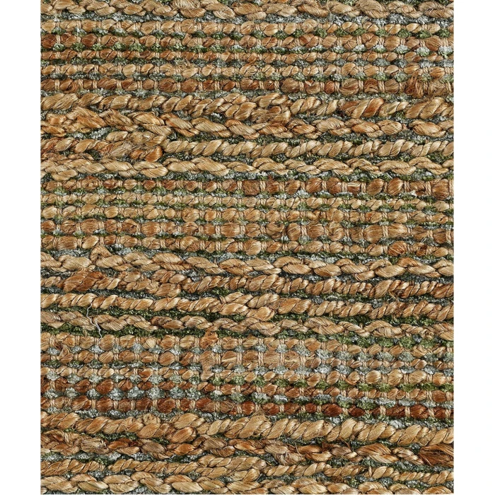 Rugs Town Fiber Natural jute /smoke green 3391 10 ft. X 14 ft. Square Rug