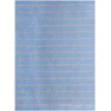 LR Home Hampton Light Blue/Tan 03393 7 ft. 9 in. X 9 ft. 9 in. Rect. Rug