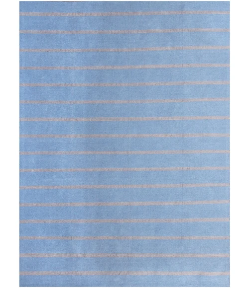 LR Home Hampton Light Blue/Tan 03393 9 ft. X 12 ft. Rect. Rug
