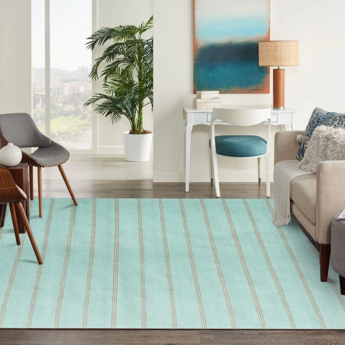 LR Home Hampton Light Green/Tan 03394 9 ft. X 12 ft. Rect. Rug