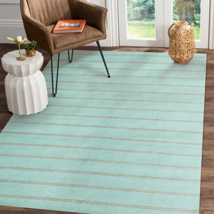 LR Home Hampton Light Green/Tan 03394 9 ft. X 12 ft. Rect. Rug