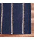 LR Home Hampton Navy Blue/Tan 03396 7 ft. 9 in. X 9 ft. 9 in. Rect. Rug