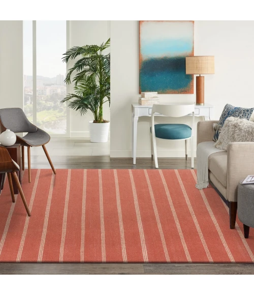 LR Home Hampton Red NATUR 2ft. x 3ft. Rectangle Rug