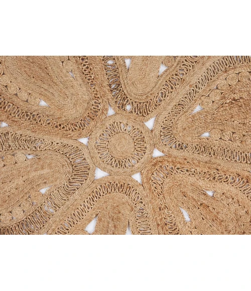 LR Home NATURAL FIBER 12029 Natural 6' Round Rug