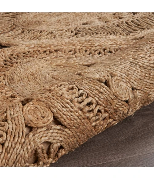 LR Home NATURAL FIBER 12029 Natural 6' Round Rug