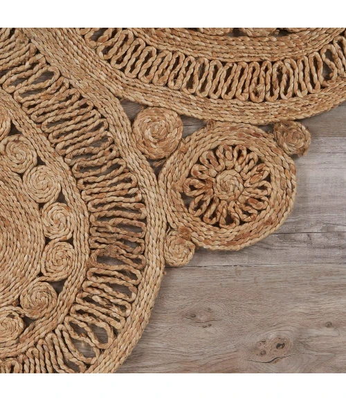 LR Home NATURAL FIBER 12029 Natural 6' Round Rug