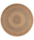 LR Home NATURAL FIBER 12032 Natural/ Gray 8' Round Rug