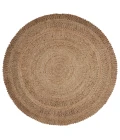 LR Home NATURAL FIBER 12034 Gray 6' Round Rug
