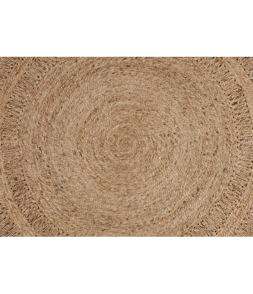 LR Home NATURAL FIBER 12034 Gray 6' Round Rug
