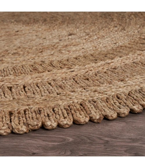 LR Home NATURAL FIBER 12034 Gray 6' Round Rug