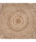 LR Home NATURAL FIBER 12040 Natural 7'-6" X 7'-6" Round Rug