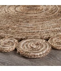 LR Home NATURAL FIBER 12040 Natural 7'-6" X 7'-6" Round Rug