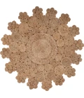 LR Home NATURAL FIBER 12043 Natural 4' X 4' Round Rug