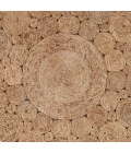 LR Home NATURAL FIBER 12043 Natural 4' X 4' Round Rug