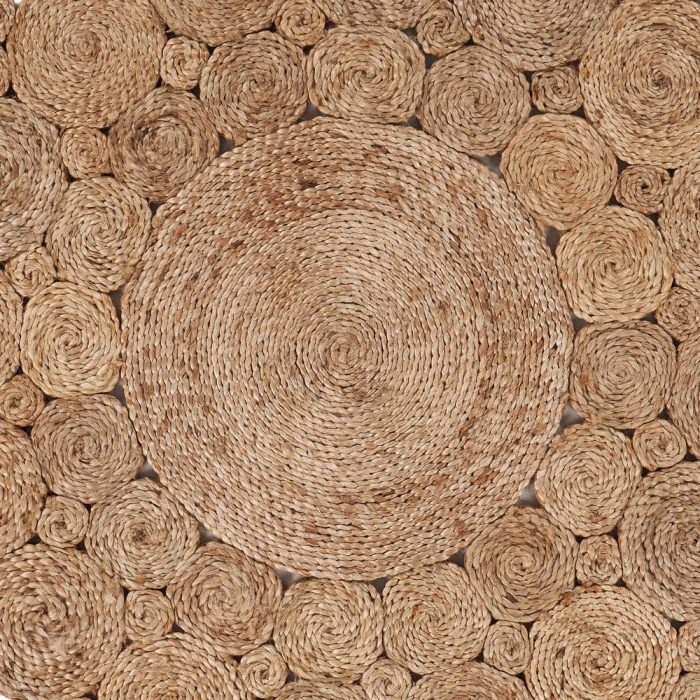 LR Home NATURAL FIBER 12043 Natural 4' X 4' Round Rug