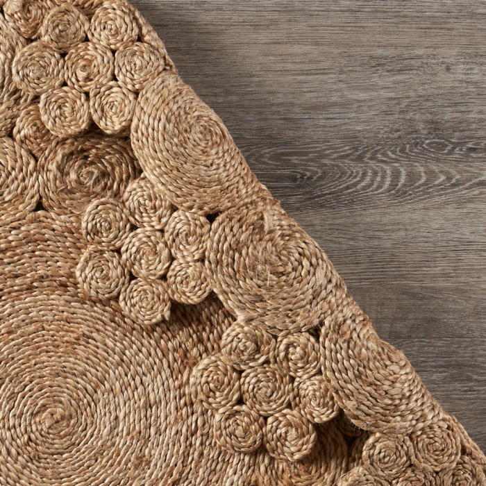LR Home NATURAL FIBER 12043 Natural 4' X 4' Round Rug