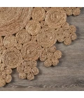 LR Home NATURAL FIBER 12043 Natural 4' X 4' Round Rug