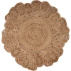 LR Home Natural Fiber 12045 Natural 4' X 4' Round Rug