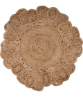 LR Home NATURAL FIBER 12045 Natural 6' Round Rug