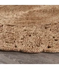 LR Home NATURAL FIBER 12045 Natural 6' Round Rug