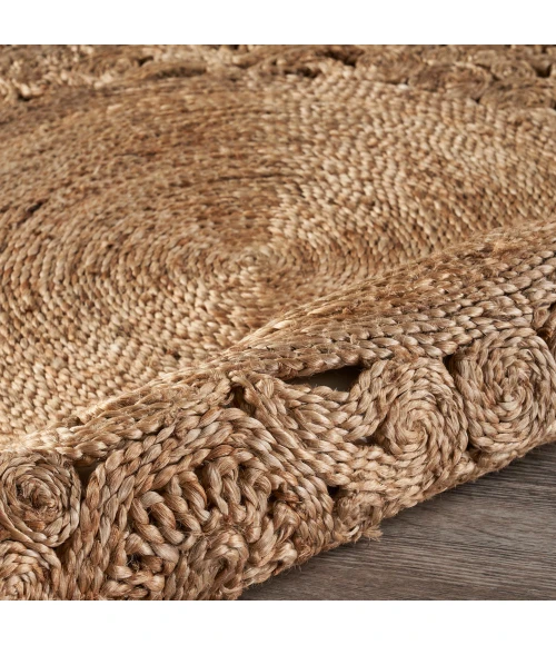 LR Home NATURAL FIBER 12045 Natural 6' Round Rug
