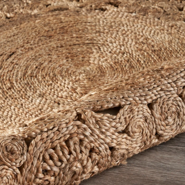 LR Home NATURAL FIBER 12045 Natural 4' X 4' Round Rug