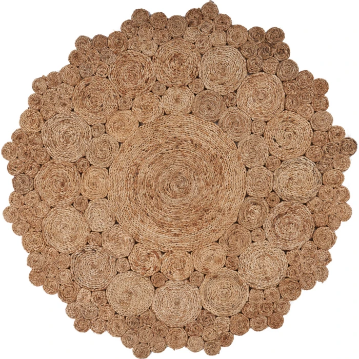 LR Home NATURAL FIBER 12046 Natural 6' Round Rug