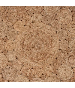 LR Home Natural Fiber 12046 Natural 4' X 4' Round Rug