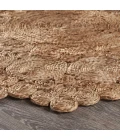 LR Home NATURAL FIBER 12046 Natural 4' X 4' Round Rug