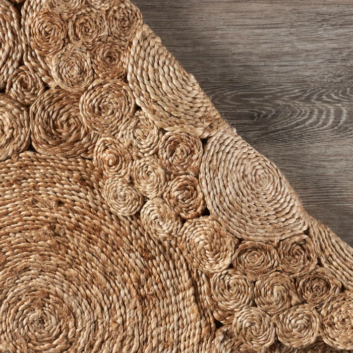 LR Home NATURAL FIBER 12046 Natural 6' Round Rug
