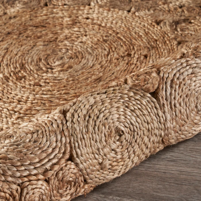 LR Home NATURAL FIBER 12046 Natural 6' Round Rug