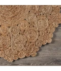LR Home NATURAL FIBER 12046 Natural 4' X 4' Round Rug