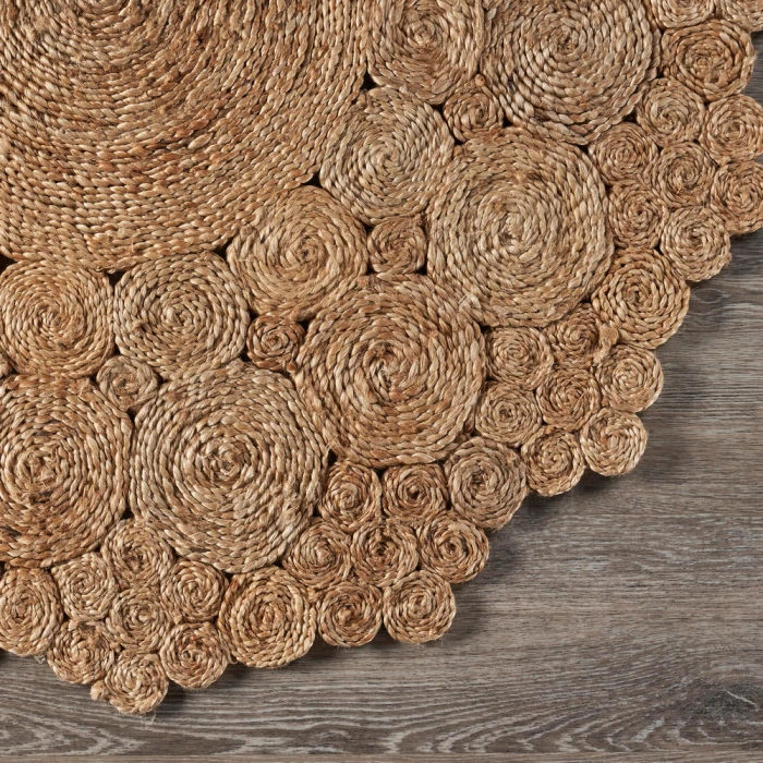 LR Home NATURAL FIBER 12046 Natural 6' Round Rug