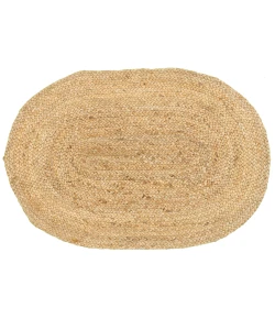 LR Home Natural Fiber 50135 Natural 2'0" X 2'3" Oval Rug