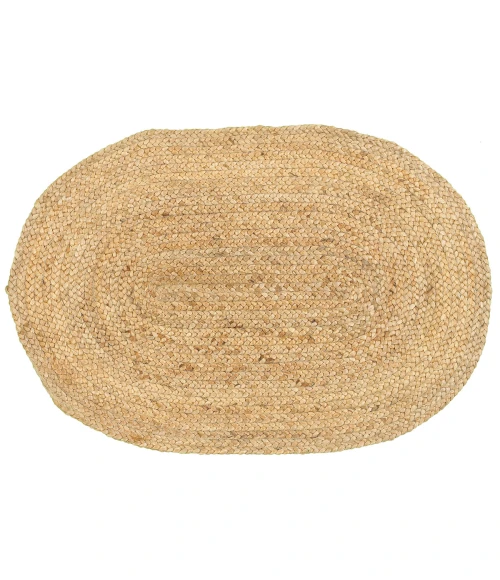 LR Home NATURAL FIBER 50135 Natural 2'0" X 2'3" Oval Rug