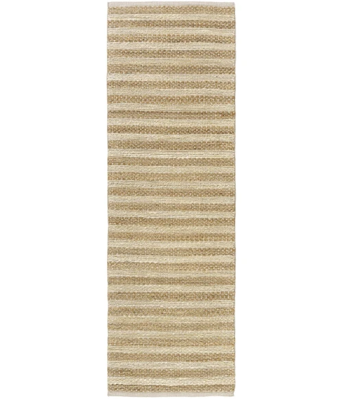 LR Home Natural Fiber White/Natural 82489 2 ft. 6 in. X 7 ft. 9 in. Rect. Rug