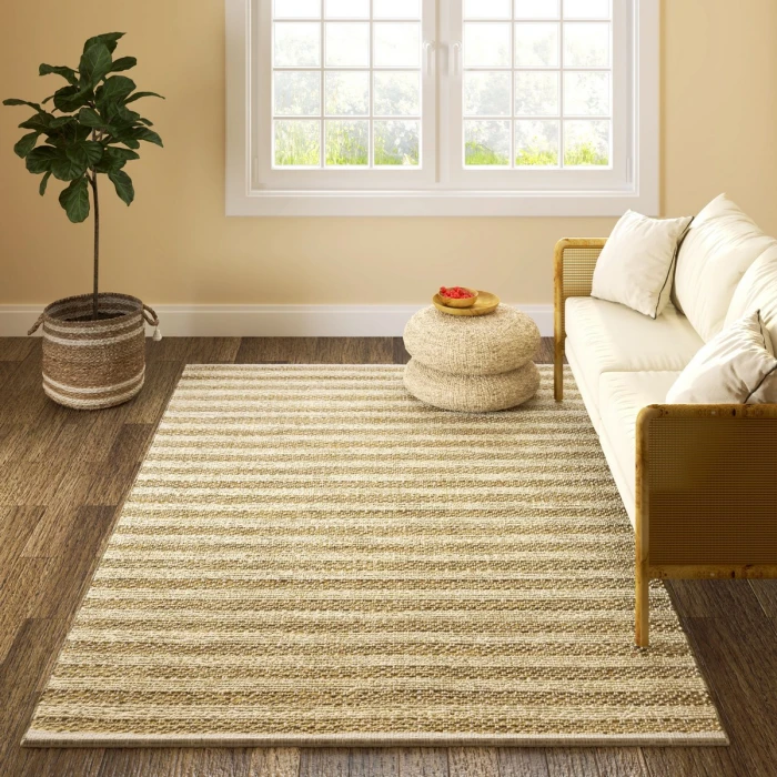 Rugs Town Fiber White/Natural 82489 10 ft. X 14 ft. Rect. Rug