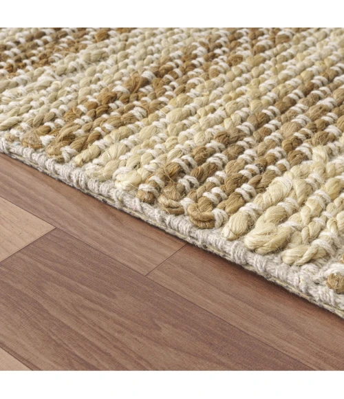 LR Home Natural Fiber White/Natural 82489 10 ft. X 14 ft. Rect. Rug