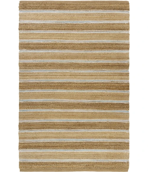 LR Home Natural Fiber Spa Blue/Natural 82490 10 ft. X 14 ft. Rect. Rug